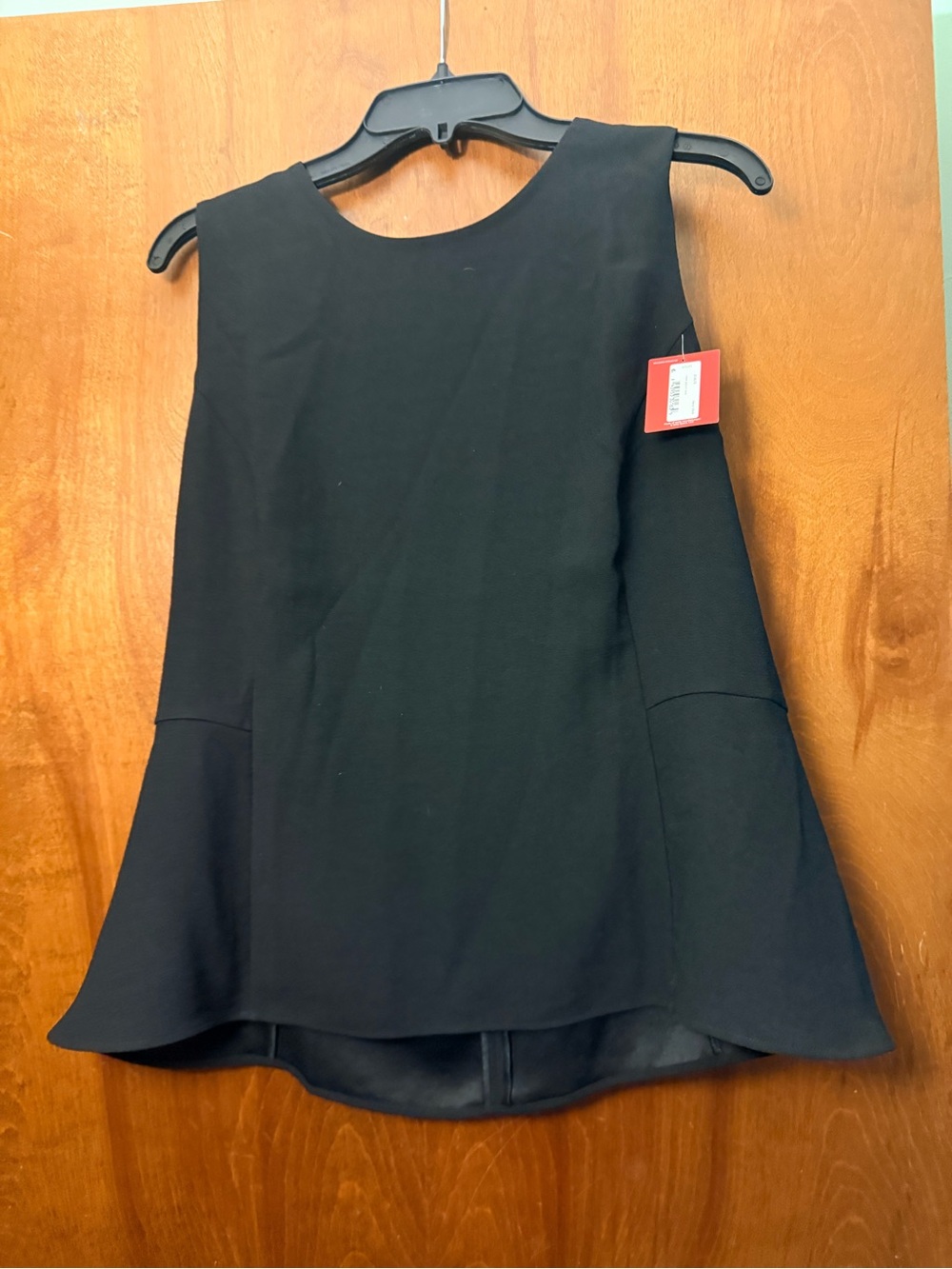 Spanx Black Sleeveless Flared Hem Top - Women's